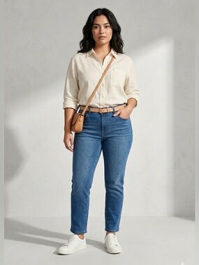 Blueprint Denim Jeans Straight Leg - Classic Blue size 16 petite